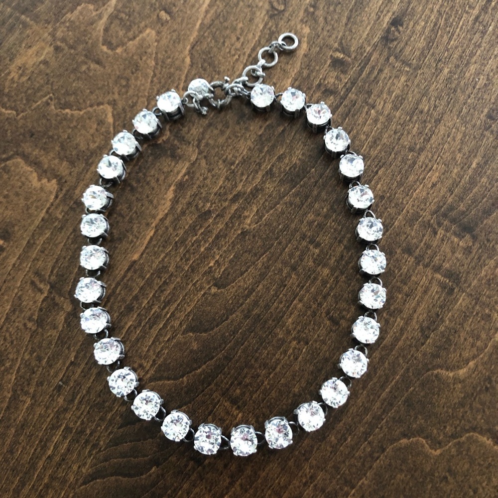 J Crew Large Rhinestone Necklace.